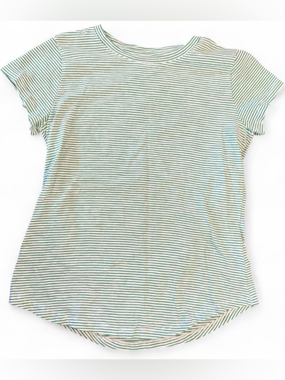 Sonoma the everyday tee green + white striped baby fitted basic casual cotton